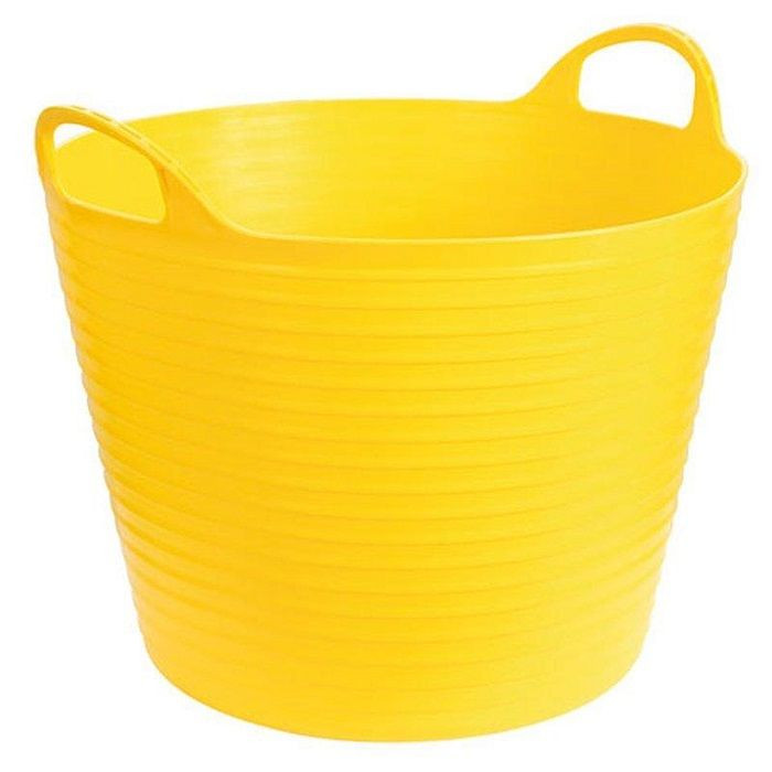 Ведро гибкое с ушками, пластиковое, 42л, Желтое — 1