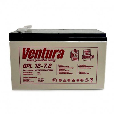 Аккумулятор электроизгороди Ventura GPL 12-7,2, 12V, 7,2Ah