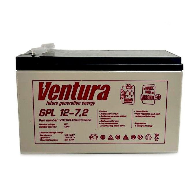 Аккумулятор электроизгороди Ventura GPL 12-7,2, 12V, 7,2Ah — 1