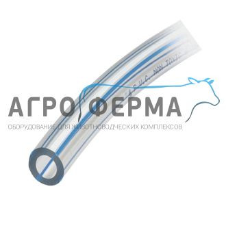 Шланг вакуумный одинарный ПВХ 7х3 прозрачный с полосой, Terraflex — 1