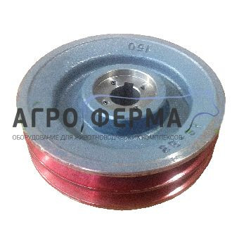 Шкив вакуумного насоса, чугунный, к установке GPV1500/2200, d.24мм (М150 2В)