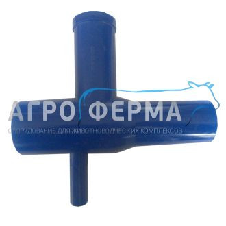 Тройник пластмассовый, от секции к колбе, АДМ 50.002 — 1
