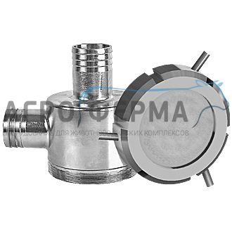 Корпус фильтра тонкой очистки молока 2т, (патрубки 38мм) — 1