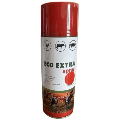 Чернила для маркировки животных, в аэрозоли ECO EXTRA spray, красный, 500 мл, КИТАЙ