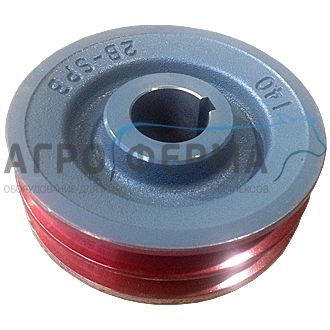 Шкив электродвигателя, чугунный, к установке GPV2200, d.38мм (М140 2В)