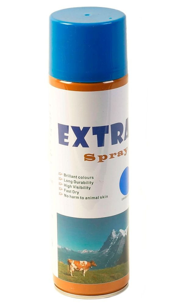 Чернила для маркировки животных, в аэрозоли EXTRA Spray, синий, 620 мл, КИТАЙ — 1