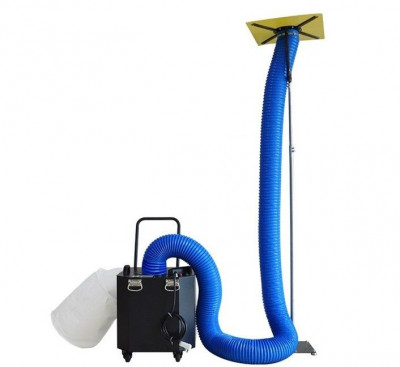 Вакуумная машина для сбора пыли из воздуховодов