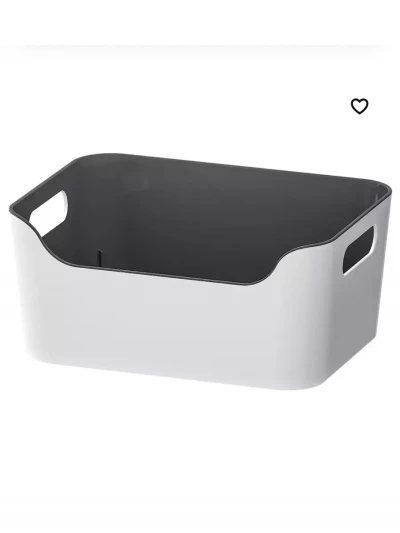 коробка для хранения Ikea, Variera 24x17 черная7 см