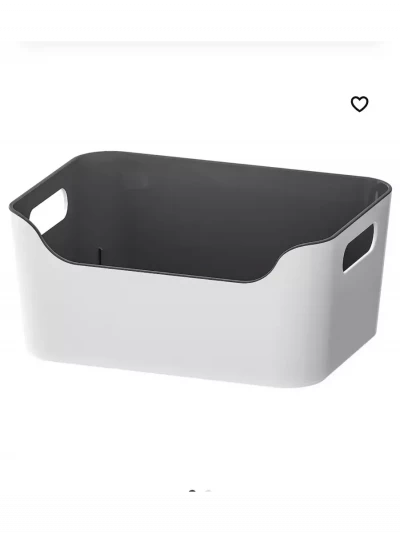 коробка для хранения Ikea, Variera 24x17 черная7 см
