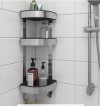 полка для ванной комнаты угловая Икеа, Brogrund 19x58 см, нержавеющая сталь., миниатюра — 1