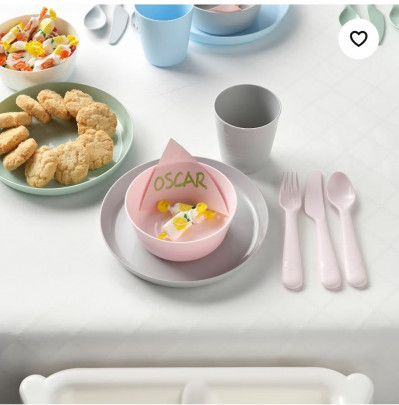 набор мисок пластиковых мисок IKEA KALAS, 6 шт, 12 см
