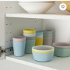набор мисок пластиковых мисок IKEA KALAS, 6 шт, 12 см, миниатюра — 4