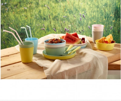 набор стаканов IKEA, KALAS, разноцветные 6 шт