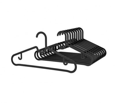 плечики для одежды Ikea Spruttig 10 штук, черные