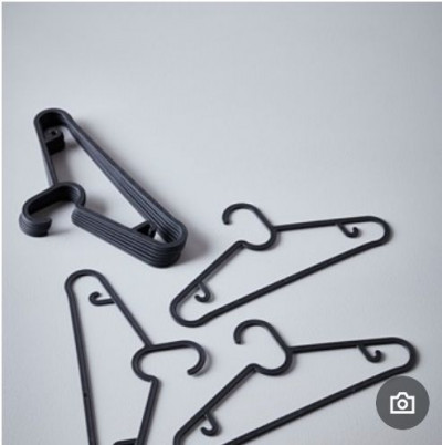 плечики для одежды Ikea Spruttig 10 штук, черные