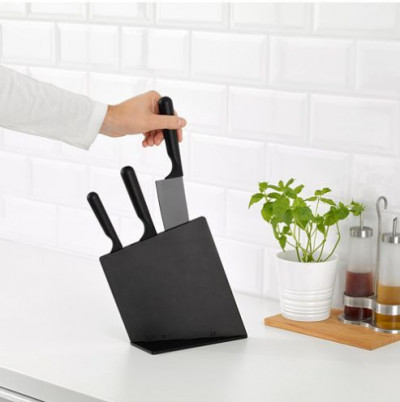 набор ножей Ikea, Jamfora с подставкой 33,28,19 см